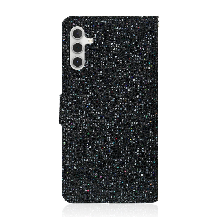 For Samsung Galaxy S24 FE 5G Glitter Powder Filp Leather Phone Case
