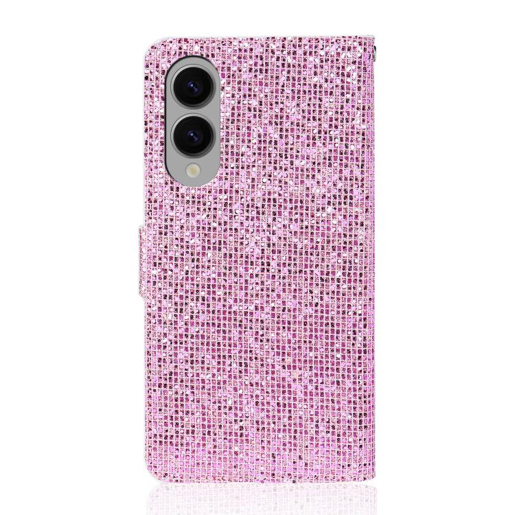 For Samsung Galaxy S25 Edge 5G Glitter Powder Filp Leather Phone Case