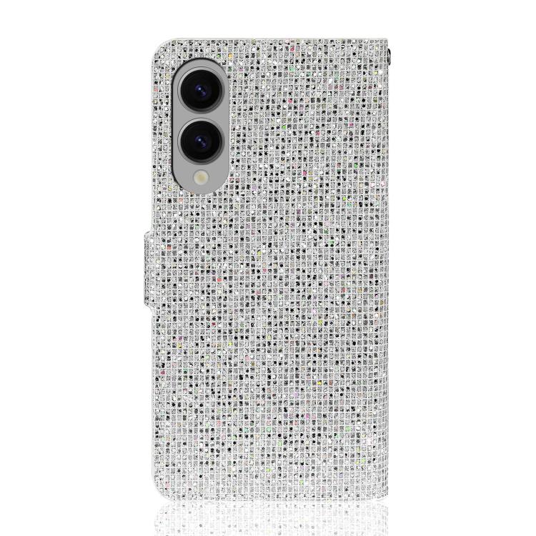 For Samsung Galaxy S25 Edge 5G Glitter Powder Filp Leather Phone Case