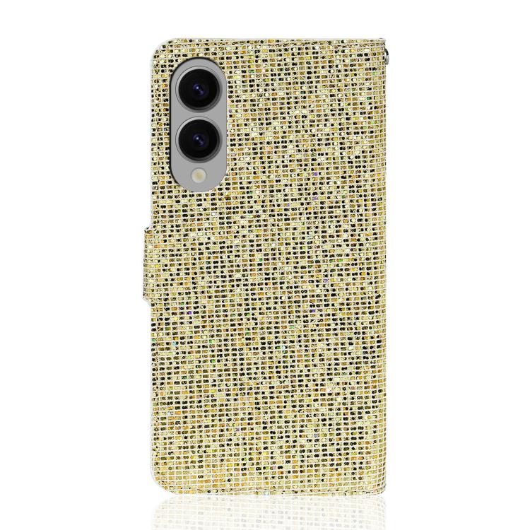 For Samsung Galaxy S25 Edge 5G Glitter Powder Filp Leather Phone Case