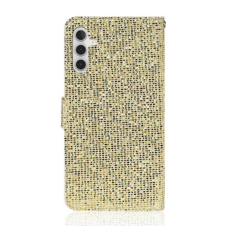 For Samsung Galaxy S25 FE 5G Glitter Powder Filp Leather Phone Case