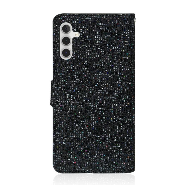 For Samsung Galaxy S26 5G Glitter Powder Filp Leather Phone Case