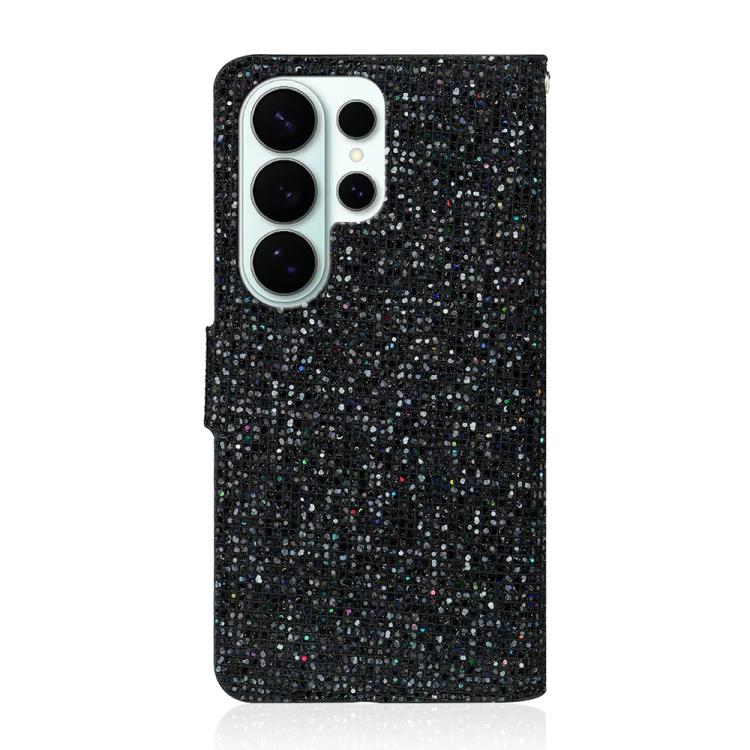 For Samsung Galaxy S26 Ultra 5G Glitter Powder Filp Leather Phone Case