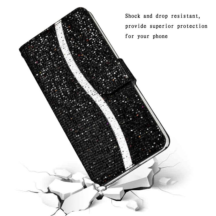 For Samsung Galaxy A56 5G Glitter Powder Filp Leather Phone Case