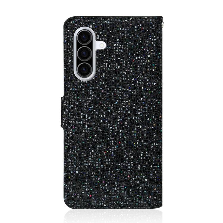 For Samsung Galaxy A57 5G Glitter Powder Filp Leather Phone Case