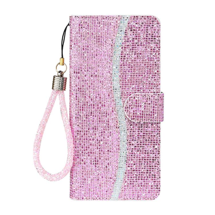 For Samsung Galaxy A57 5G Glitter Powder Filp Leather Phone Case