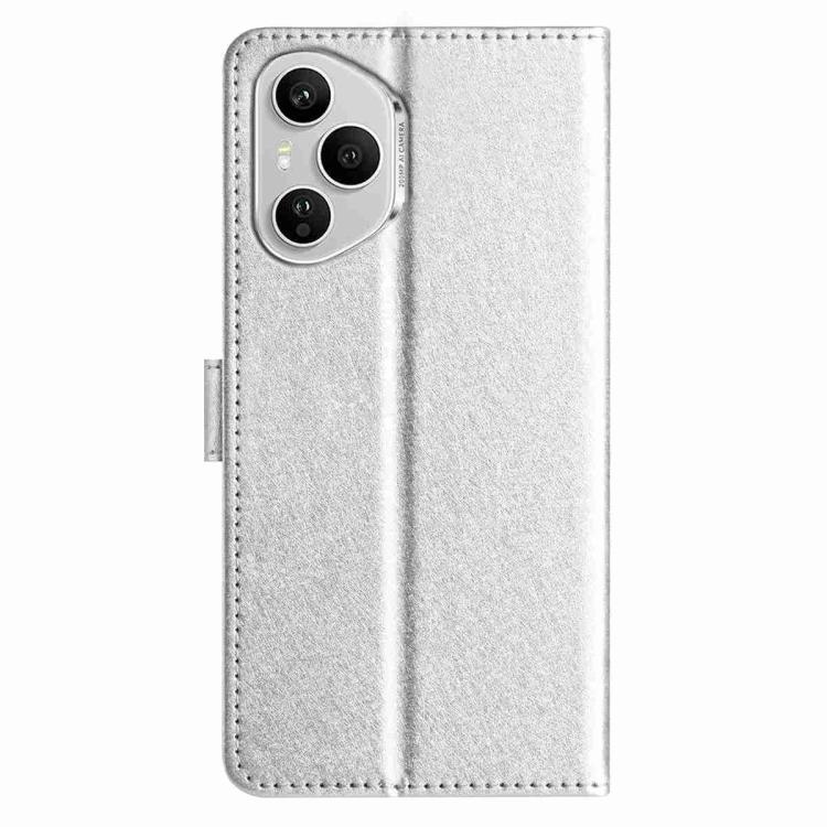 For Honor 400 Pro Global 160.8mm Silk Texture Horizontal Flip Leather Phone Case