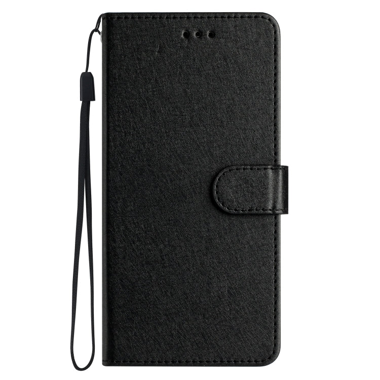 For Motorola Moto G35 Silk Texture Horizontal Flip Leather Phone Case