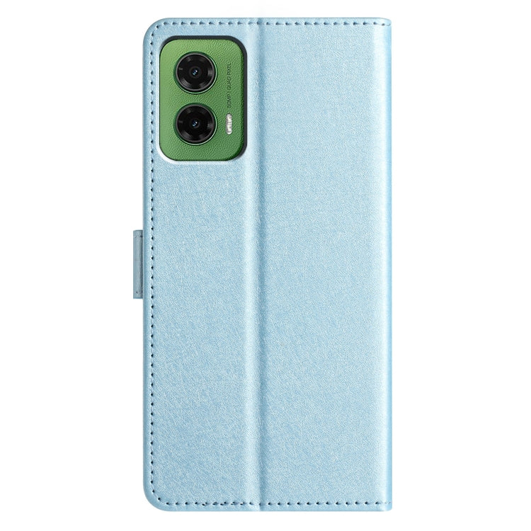 For Motorola Moto G35 Silk Texture Horizontal Flip Leather Phone Case