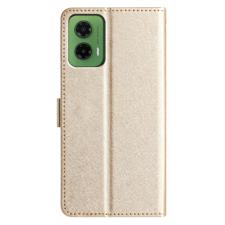 For Motorola Moto G35 Silk Texture Horizontal Flip Leather Phone Case