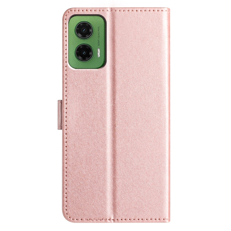 For Motorola Moto G35 Silk Texture Horizontal Flip Leather Phone Case