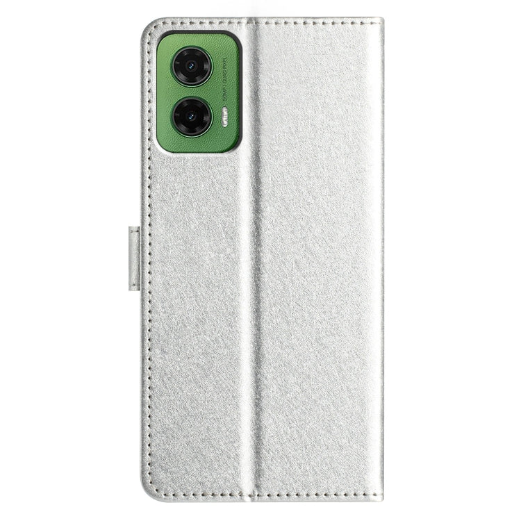 For Motorola Moto G35 Silk Texture Horizontal Flip Leather Phone Case
