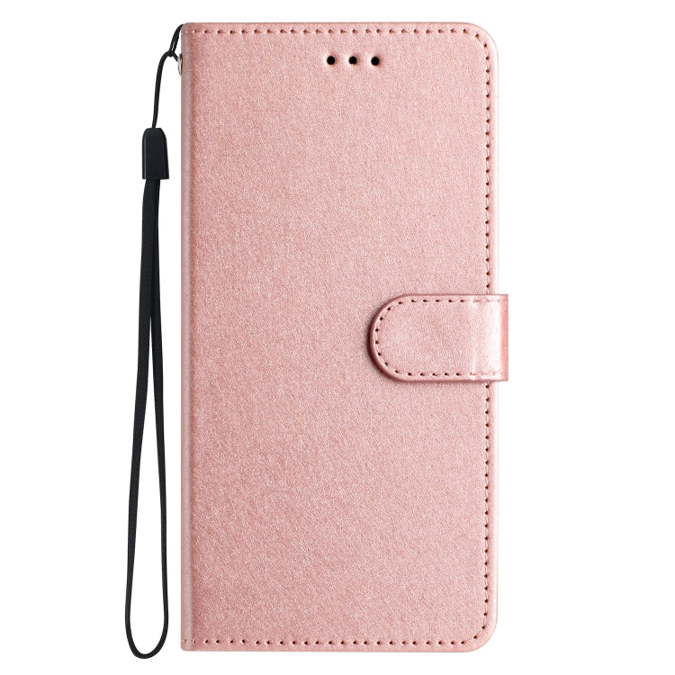 For Motorola Moto G55 Silk Texture Horizontal Flip Leather Phone Case