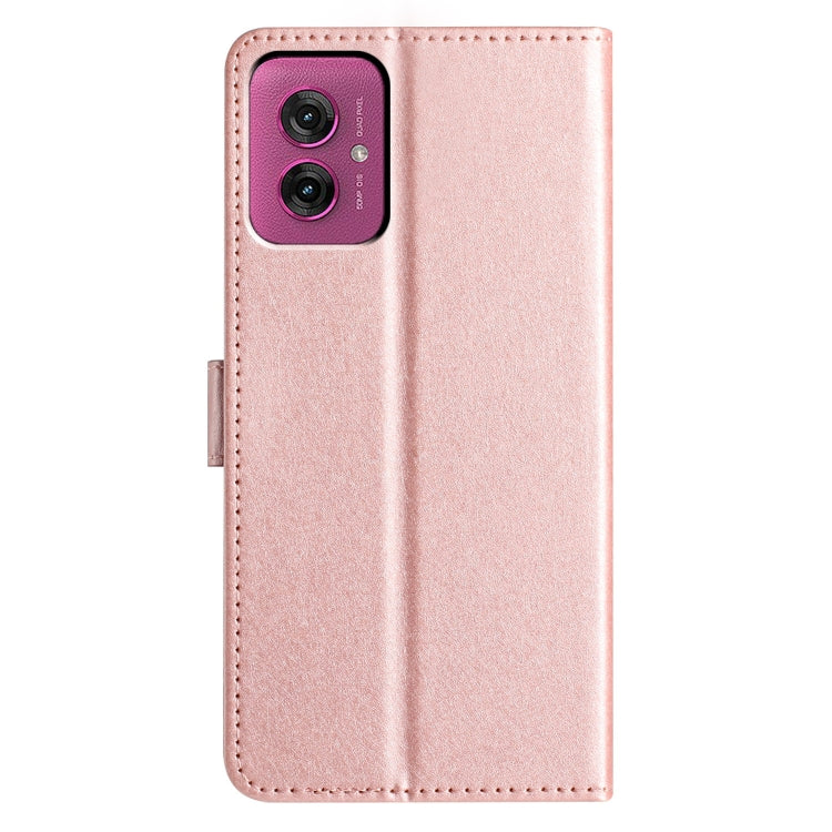 For Motorola Moto G55 Silk Texture Horizontal Flip Leather Phone Case