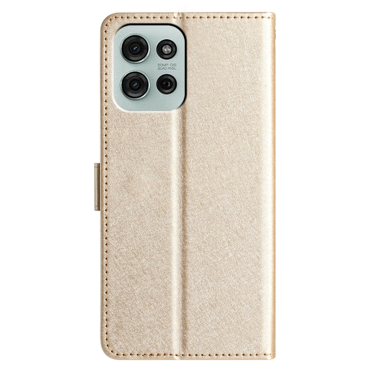 For Motorola Moto G75 Silk Texture Horizontal Flip Leather Phone Case