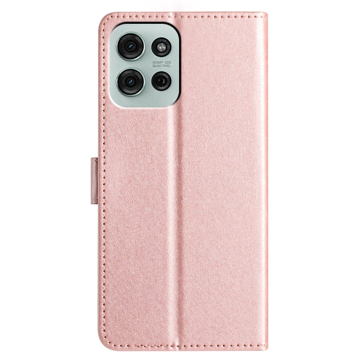 For Motorola Moto G75 Silk Texture Horizontal Flip Leather Phone Case