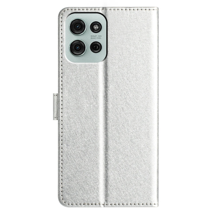 For Motorola Moto G75 Silk Texture Horizontal Flip Leather Phone Case