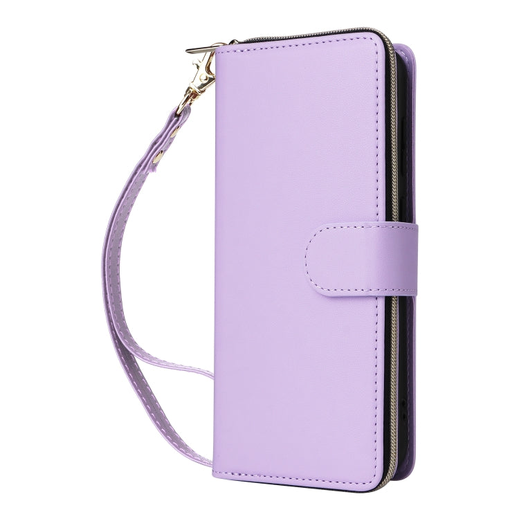 For Samsung Galaxy S23+ 5G Nine-card Slots Zipper Wallet Bag Leather Phone Case