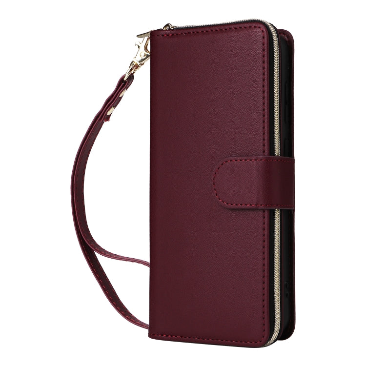 For Samsung Galaxy S23+ 5G Nine-card Slots Zipper Wallet Bag Leather Phone Case