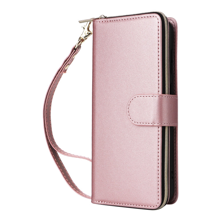 For Samsung Galaxy S23+ 5G Nine-card Slots Zipper Wallet Bag Leather Phone Case