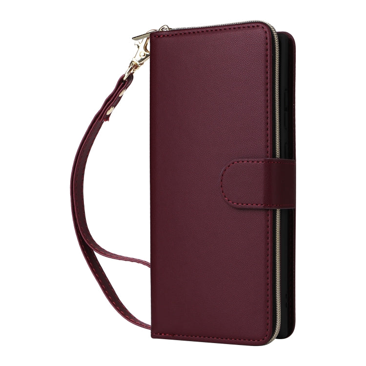 For Samsung Galaxy S23 Ultra 5G Nine-card Slots Zipper Wallet Bag Leather Phone Case