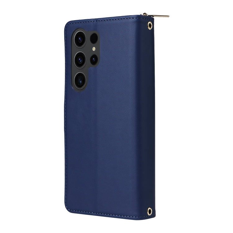 For Samsung Galaxy S23 Ultra 5G Nine-card Slots Zipper Wallet Bag Leather Phone Case