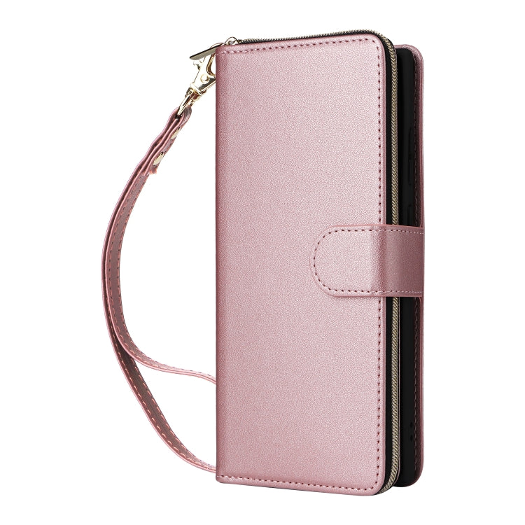 For Samsung Galaxy S23 Ultra 5G Nine-card Slots Zipper Wallet Bag Leather Phone Case