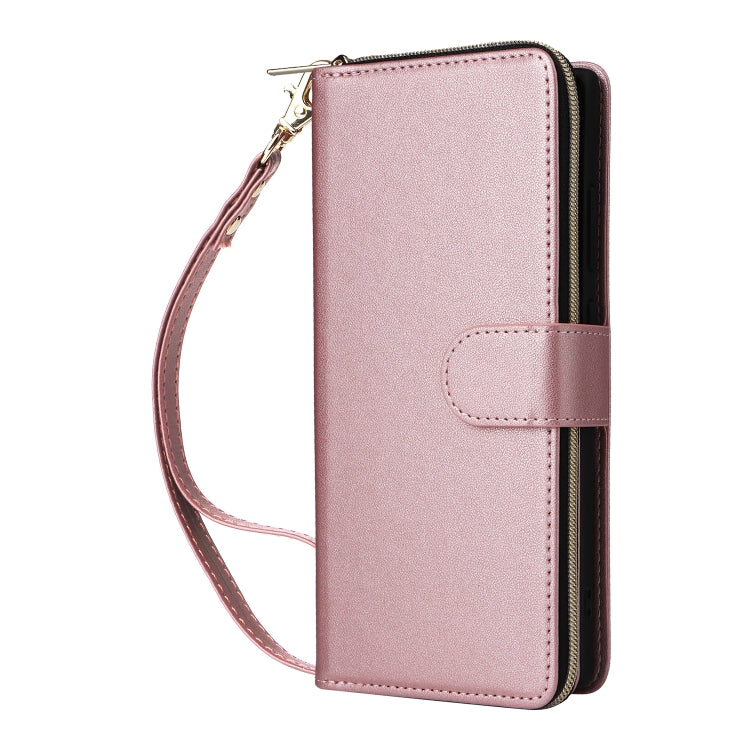 For Samsung Galaxy S24 Ultra 5G Nine-card Slots Zipper Wallet Bag Leather Phone Case