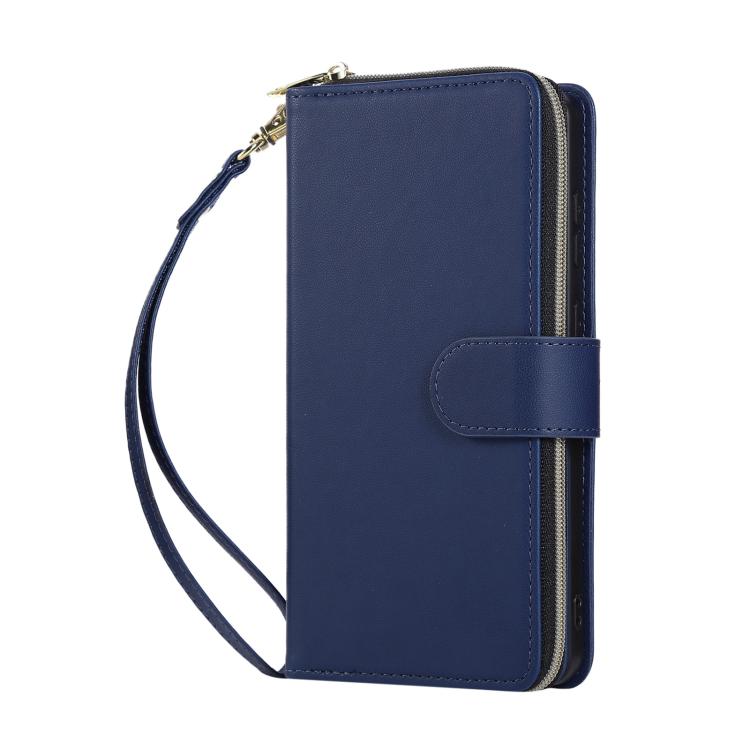 For Samsung Galaxy S25 Edge 5G Nine-card Slots Zipper Wallet Bag Leather Phone Case