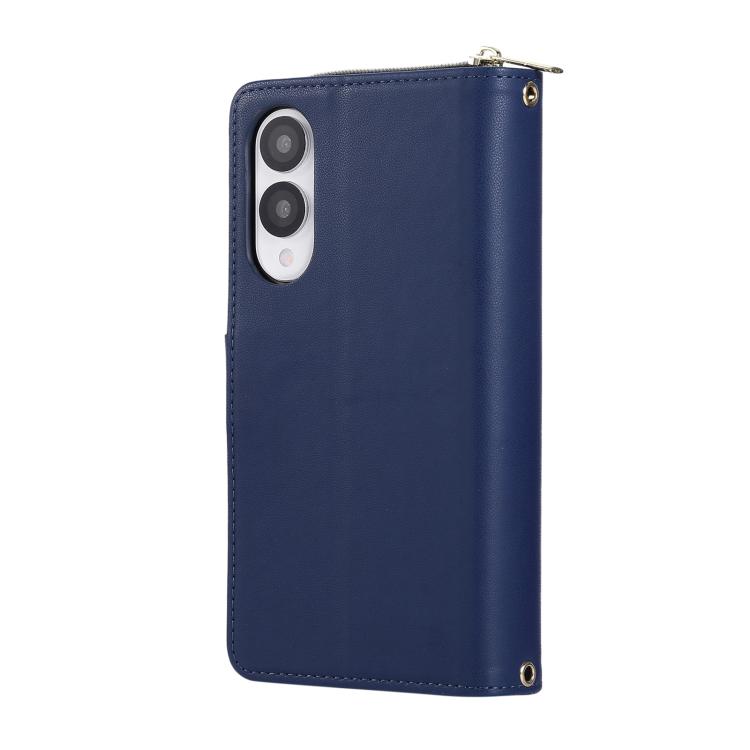 For Samsung Galaxy S25 Edge 5G Nine-card Slots Zipper Wallet Bag Leather Phone Case