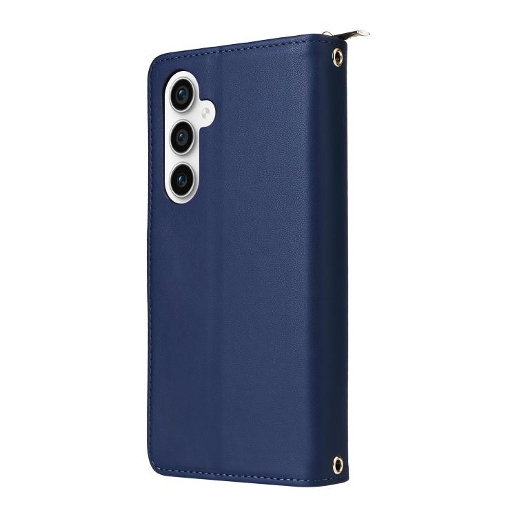 For Samsung Galaxy S25 FE 5G Nine-card Slots Zipper Wallet Bag Leather Phone Case