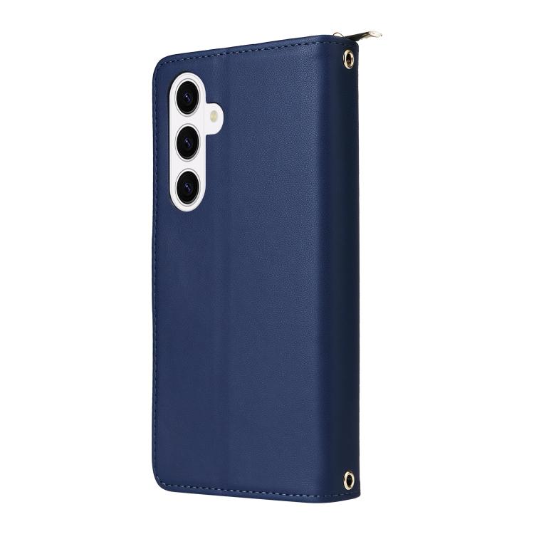 For Samsung Galaxy S26 5G Nine-card Slots Zipper Wallet Bag Leather Phone Case