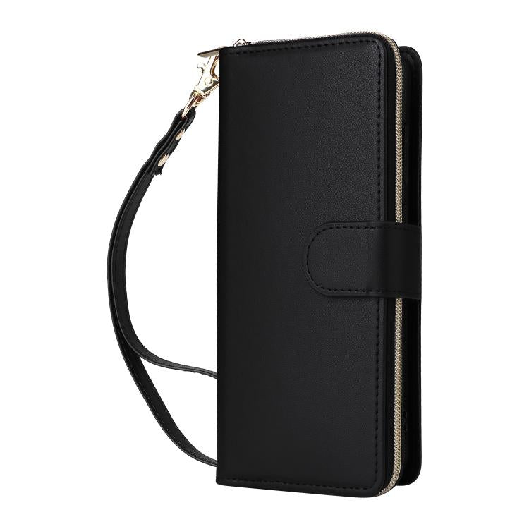 For Samsung Galaxy S26 5G Nine-card Slots Zipper Wallet Bag Leather Phone Case