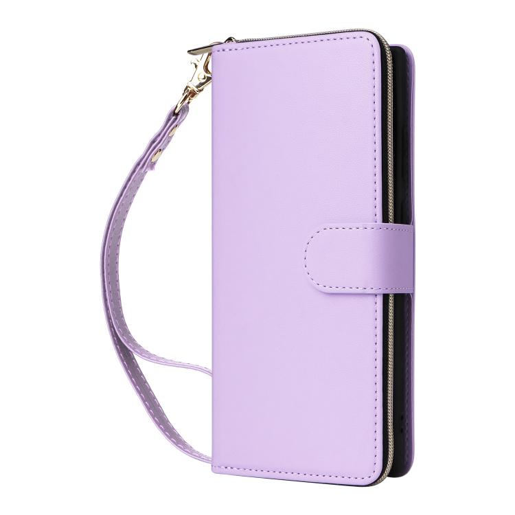 For Samsung Galaxy S26 Ultra 5G Nine-card Slots Zipper Wallet Bag Leather Phone Case
