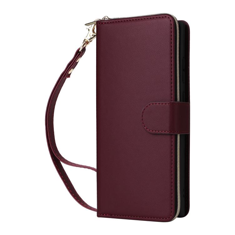 For Samsung Galaxy S26 Ultra 5G Nine-card Slots Zipper Wallet Bag Leather Phone Case