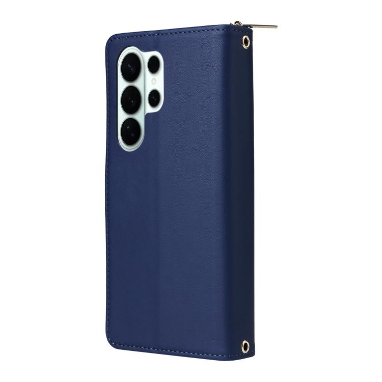 For Samsung Galaxy S26 Ultra 5G Nine-card Slots Zipper Wallet Bag Leather Phone Case