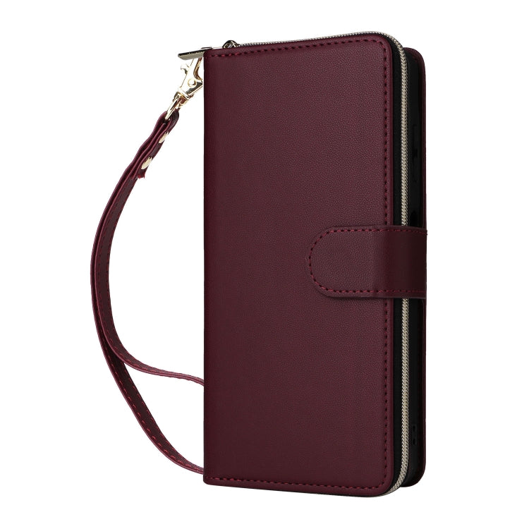 For Samsung Galaxy A06 / A07 Nine-card Slots Zipper Wallet Bag Leather Phone Case