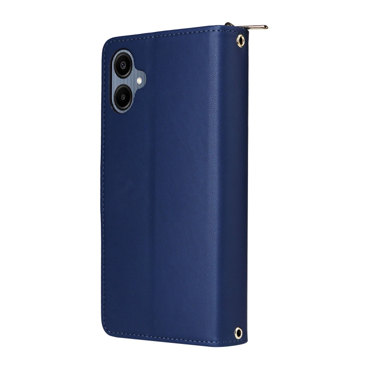 For Samsung Galaxy A06 / A07 Nine-card Slots Zipper Wallet Bag Leather Phone Case