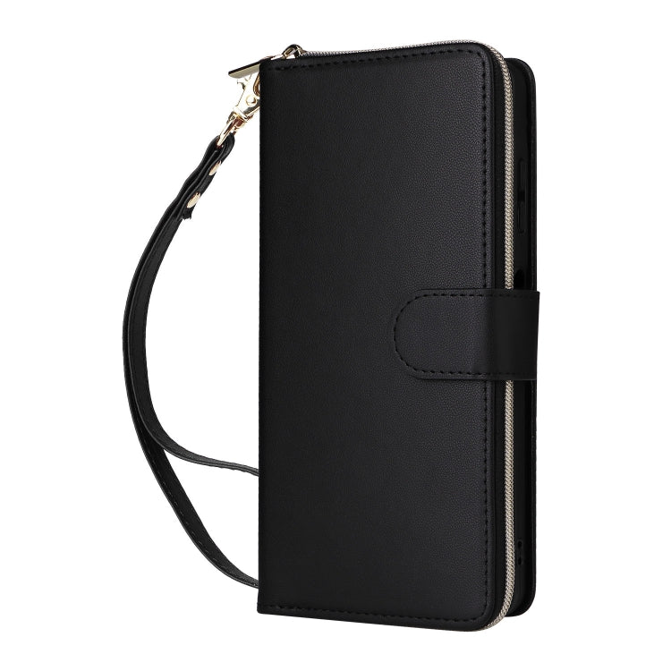 For Samsung Galaxy A06 / A07 Nine-card Slots Zipper Wallet Bag Leather Phone Case
