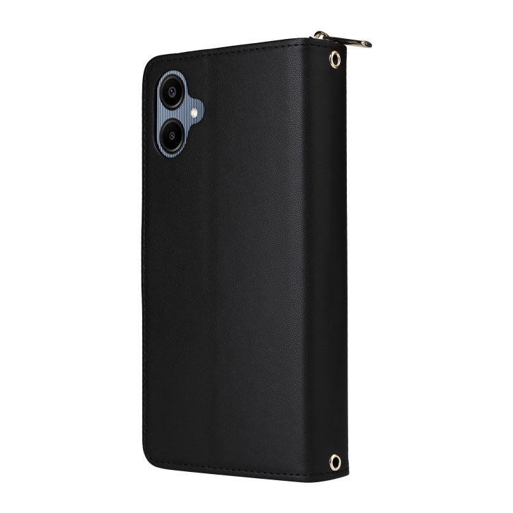 For Samsung Galaxy A06 / A07 Nine-card Slots Zipper Wallet Bag Leather Phone Case