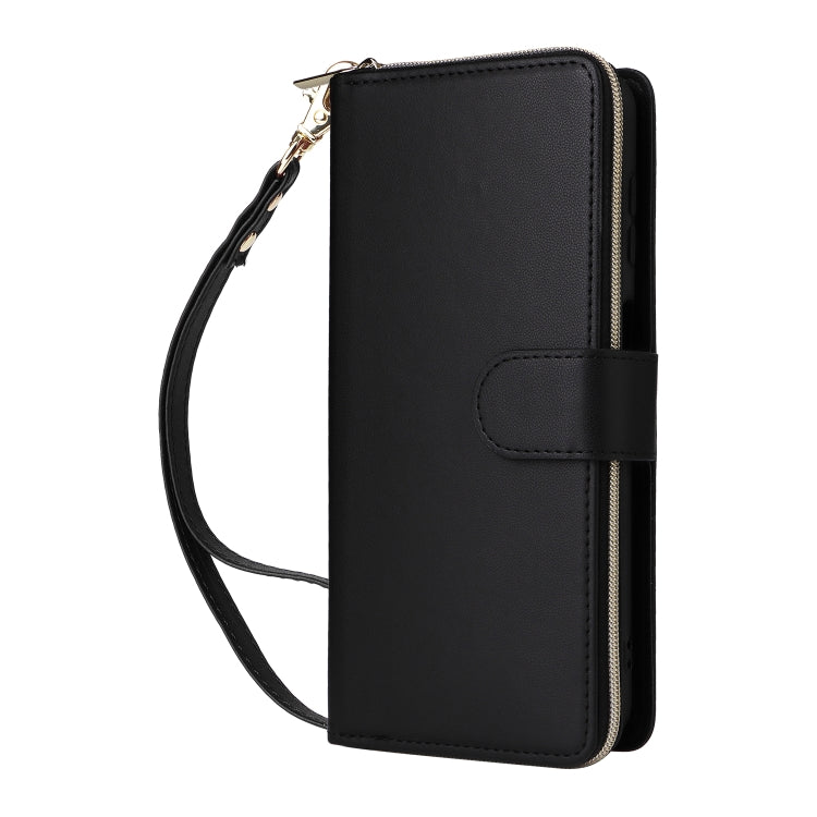 For Samsung Galaxy A13 5G / 4G Nine-card Slots Zipper Wallet Bag Leather Phone Case