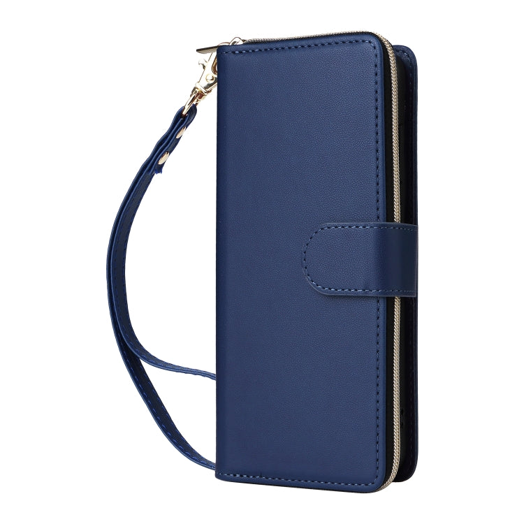 For Samsung Galaxy A14 Nine-card Slots Zipper Wallet Bag Leather Phone Case