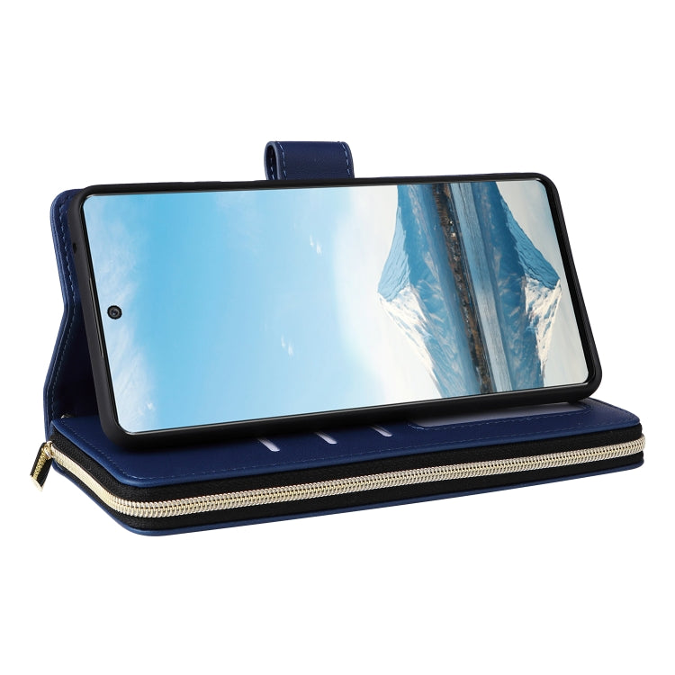 For Samsung Galaxy A23 5G Nine-card Slots Zipper Wallet Bag Leather Phone Case