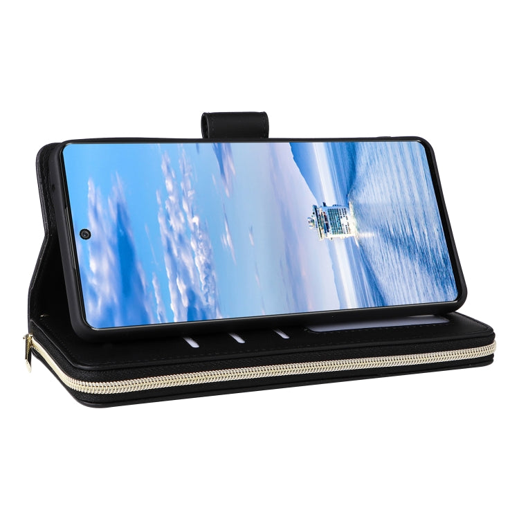 For Samsung Galaxy A33 5G Nine-card Slots Zipper Wallet Bag Leather Phone Case