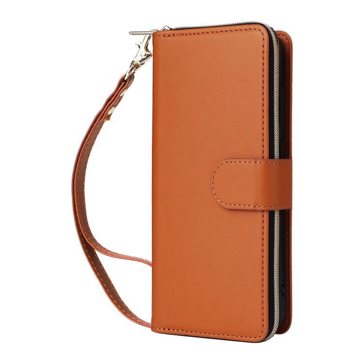 For Samsung Galaxy A35 Nine-card Slots Zipper Wallet Bag Leather Phone Case
