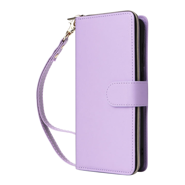 For Samsung Galaxy A53 5G Nine-card Slots Zipper Wallet Bag Leather Phone Case