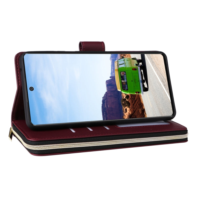 For Samsung Galaxy A53 5G Nine-card Slots Zipper Wallet Bag Leather Phone Case