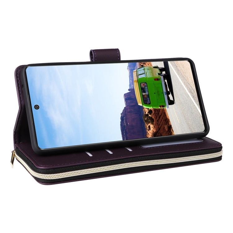 For Samsung Galaxy A53 5G Nine-card Slots Zipper Wallet Bag Leather Phone Case