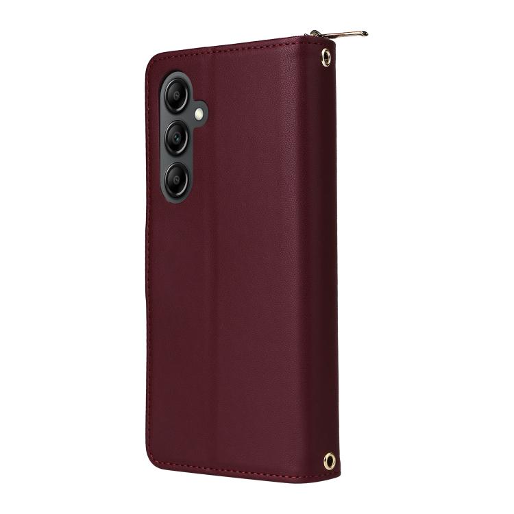 For Samsung Galaxy A26 Nine-card Slots Zipper Wallet Bag Leather Phone Case