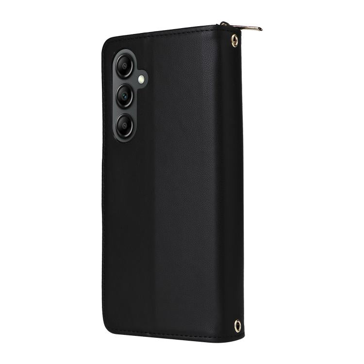 For Samsung Galaxy A26 Nine-card Slots Zipper Wallet Bag Leather Phone Case